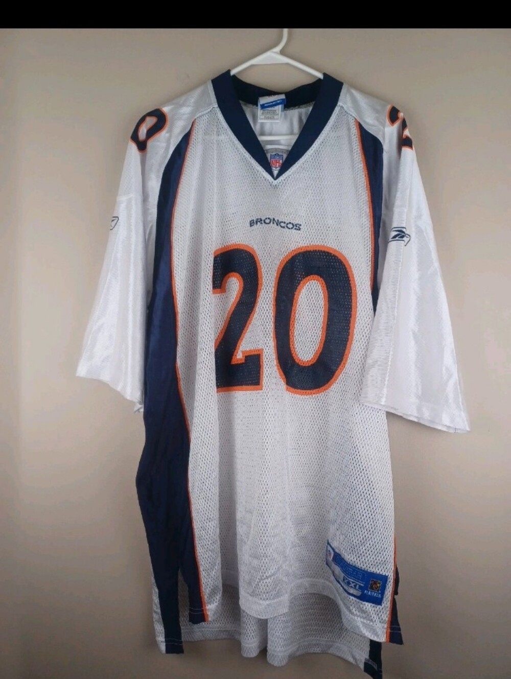 Vintage Y2K NFL Reebok Travis Henry Denver Broncos Jersey Adult Size 2XL Rare